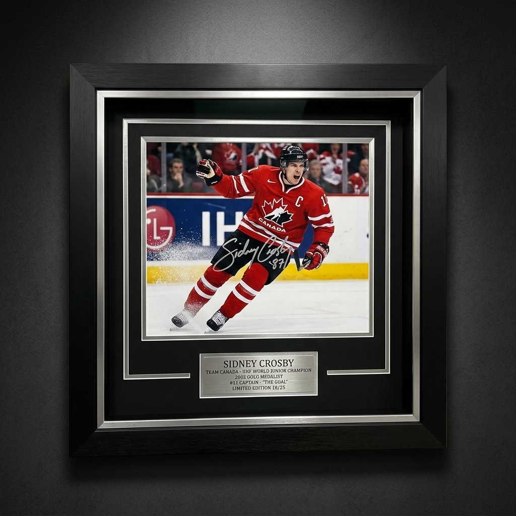 Signed Team Canada Museum Framing